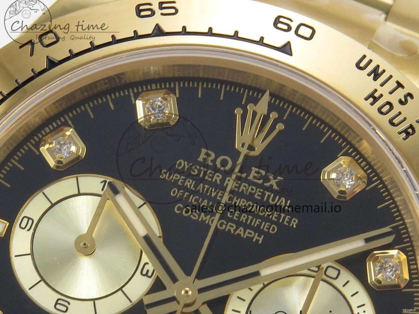 Clone Dial 1:1 YG Edition Daytona Bracelet Super Black Best DD4131 Diamonds YG 126508 on YG Clean 0307